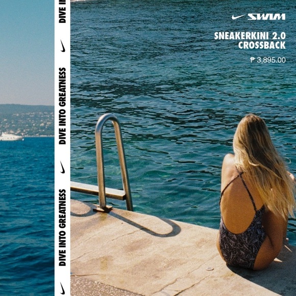 NWT Nike Sneakerkini 2.0 Allover Print One Piece Swimsuit Sz L - Picture 3 of 13